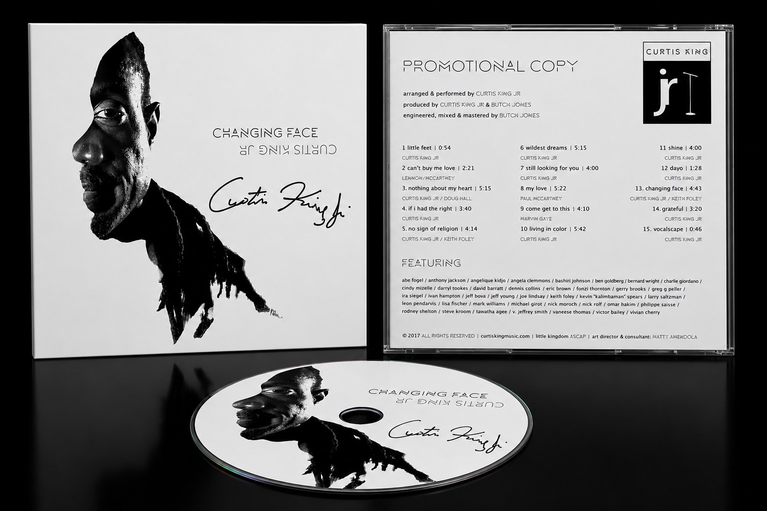 Changing Face — Curtis King Jr. solo album, autographed CD