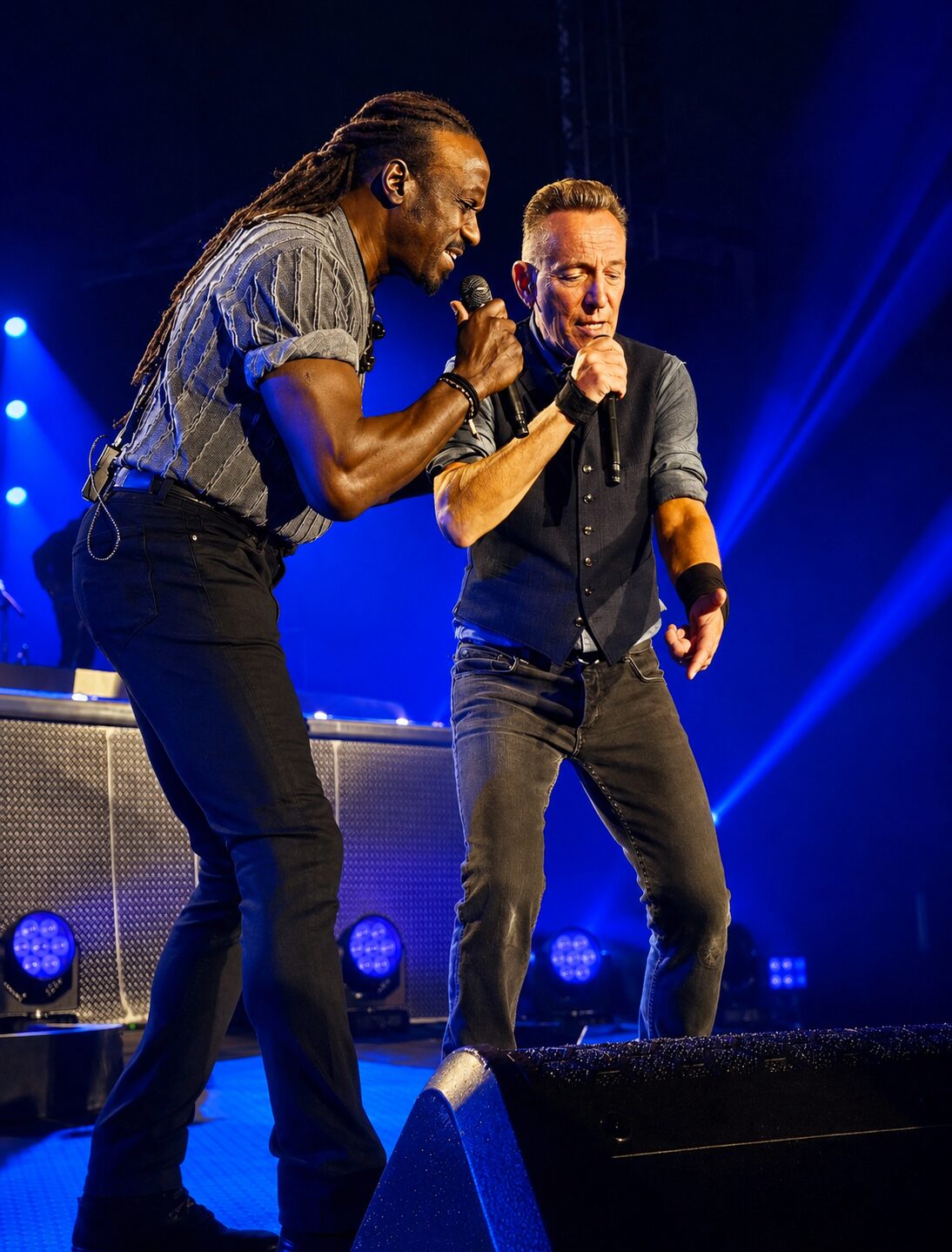 Curtis King Jr. with Bruce Springsteen